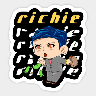 Richie the rich boy Sticker